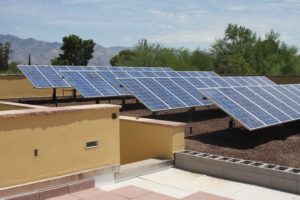 Four Sections Of Solar Panels