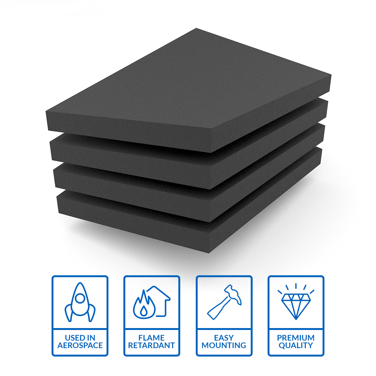 Acoustic Foam StudioPro  Premium Foam by Acoustic Fields