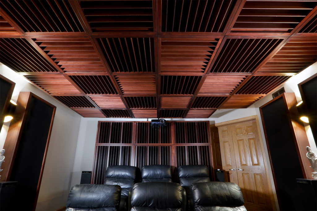 Ceiling QRD Diffusers in home theater