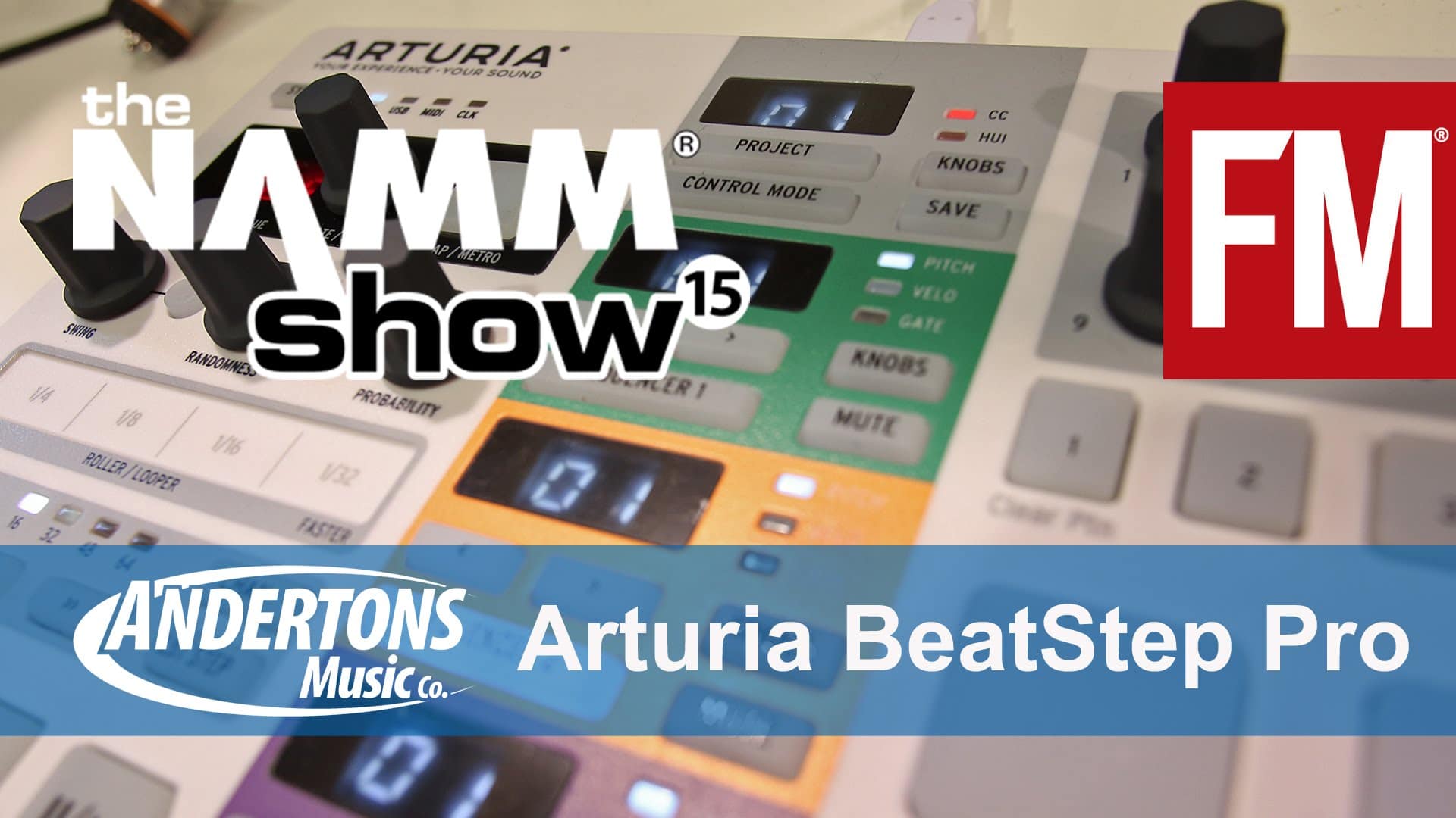 NAMM 2015 – Arturia Beatstep Pro – YouTube