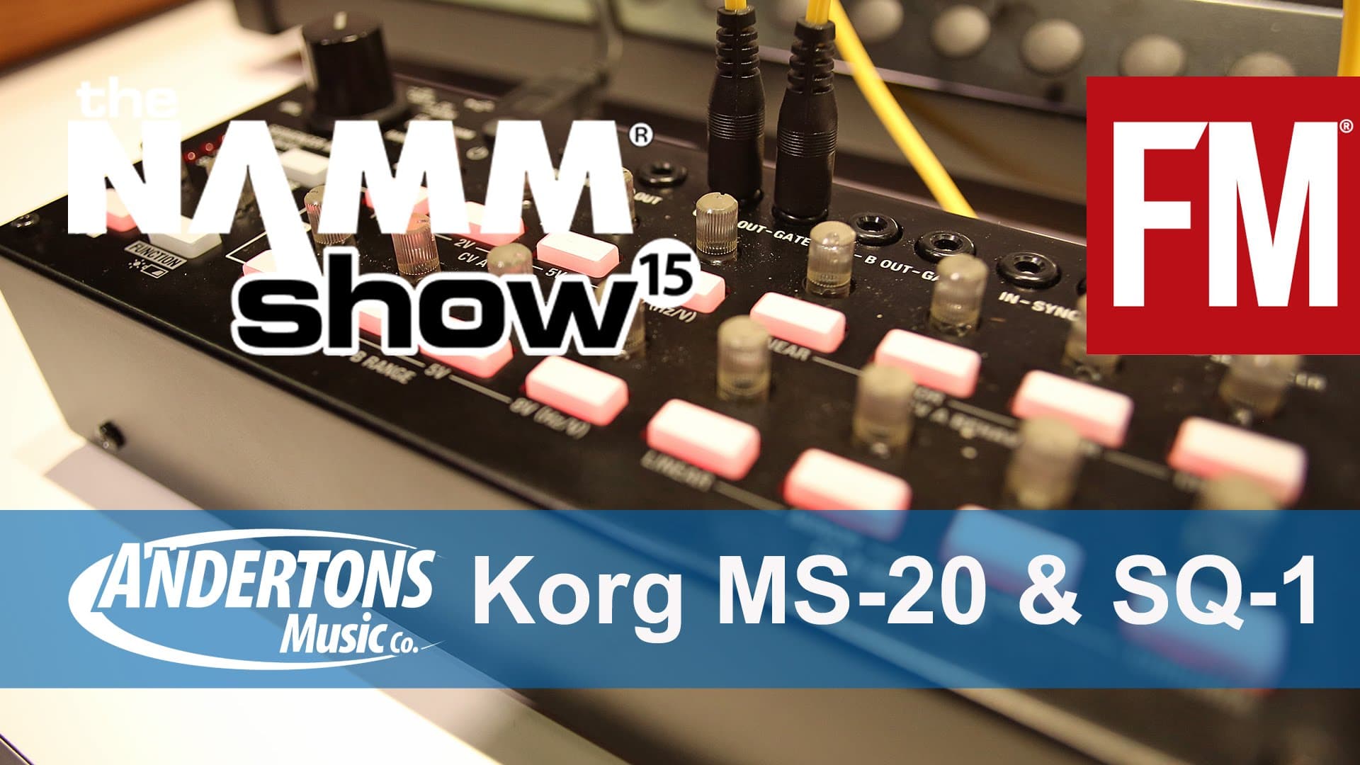 NAMM 2015 – Korg MS-20 Module & SQ-1 Sequencer – YouTube