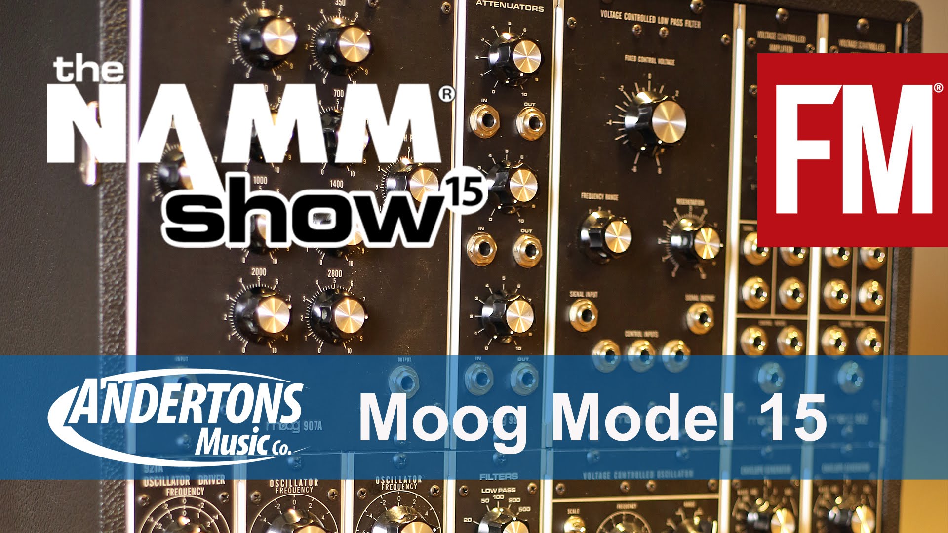 NAMM 2015 – Moog Model 15 Modular Synth – YouTube