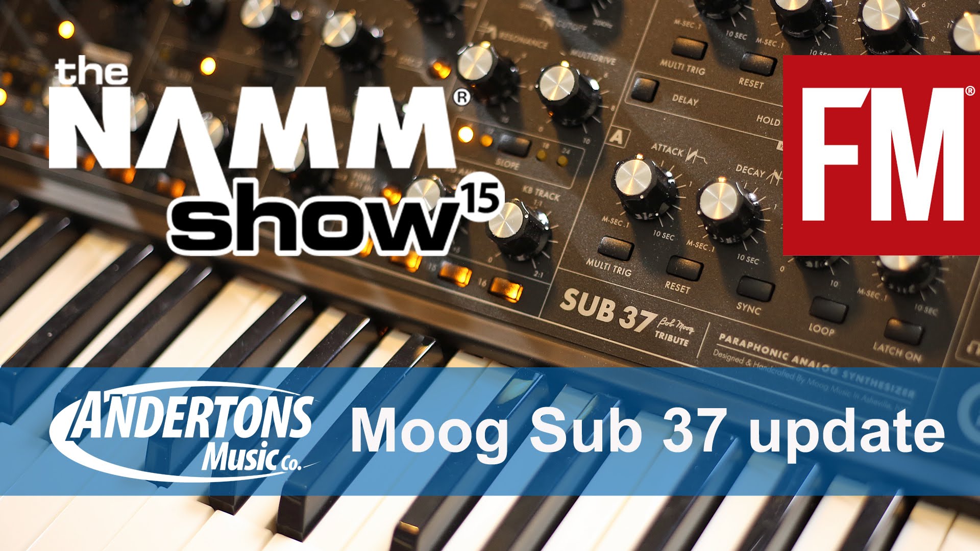 NAMM 2015 – Moog Sub 37 firmware update – YouTube