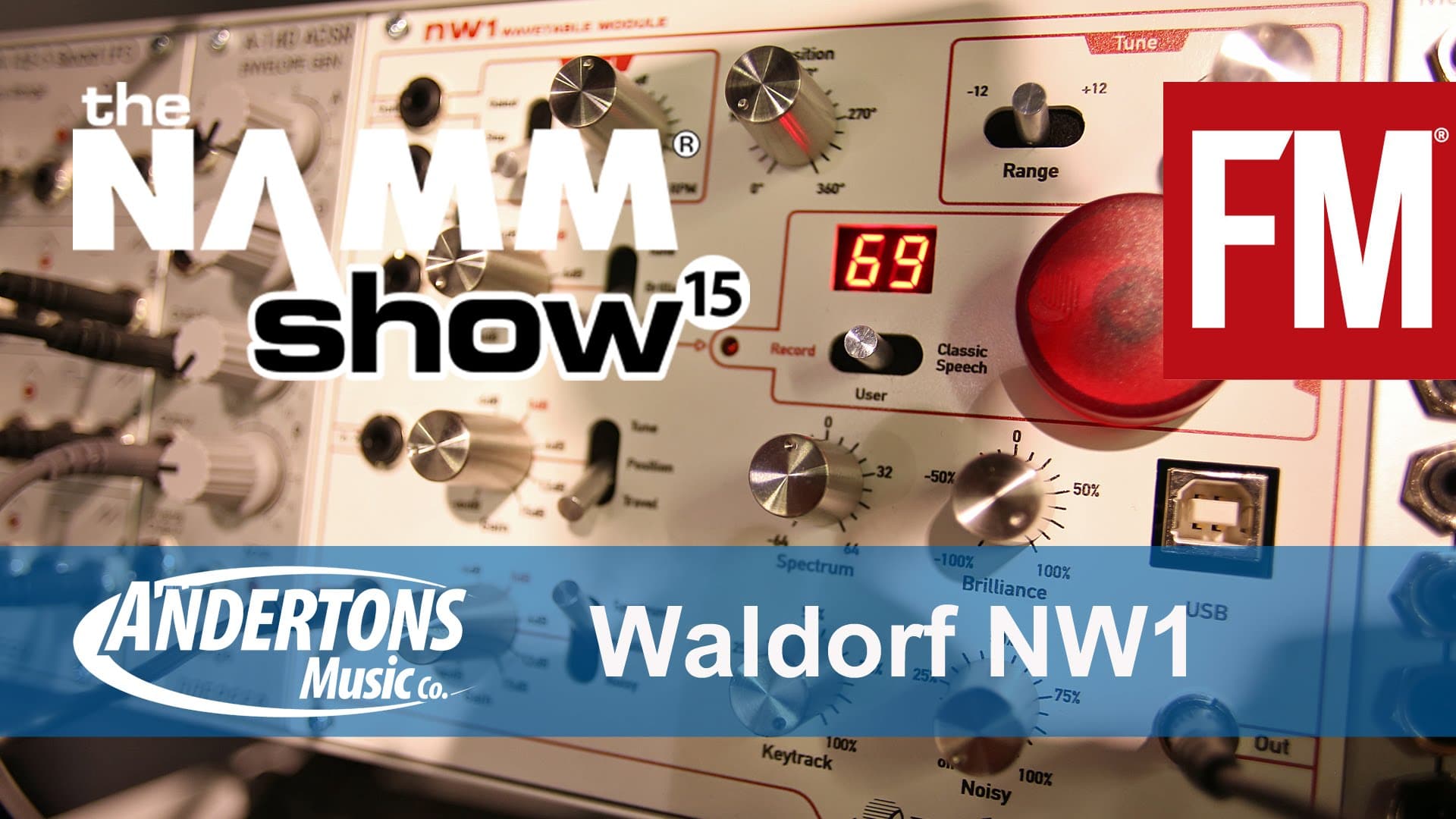 NAMM 2015 – Waldorf NW1 eurorack wavetable module – YouTube