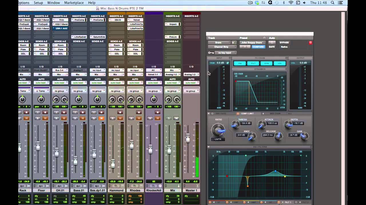 Pro Tools Fundamentals Comparing Plug-In Settings – YouTube