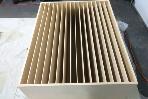 image of a finished Acoustic Sound Diffuser QRD 17 unit