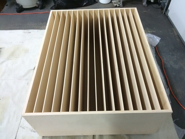image of a finished Acoustic Sound Diffuser QRD 17 unit