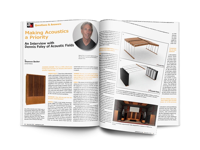 Making Acoustics a Priority – audioxpress.com Interview