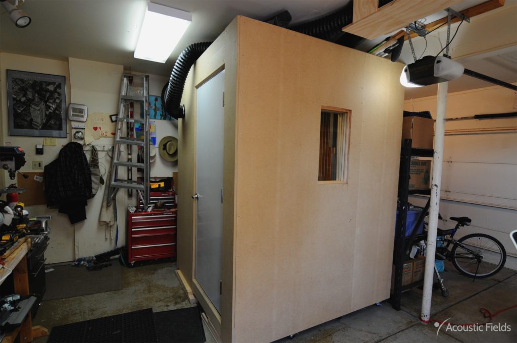 diy vocal booth from the outside