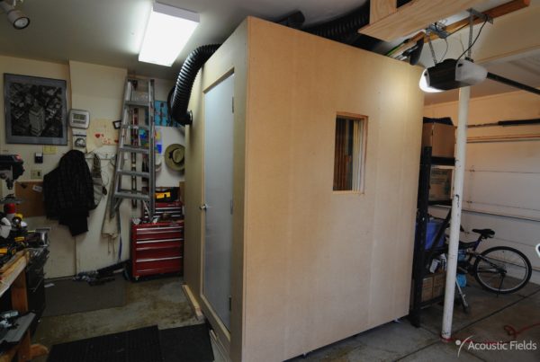 diy vocal booth from the outside