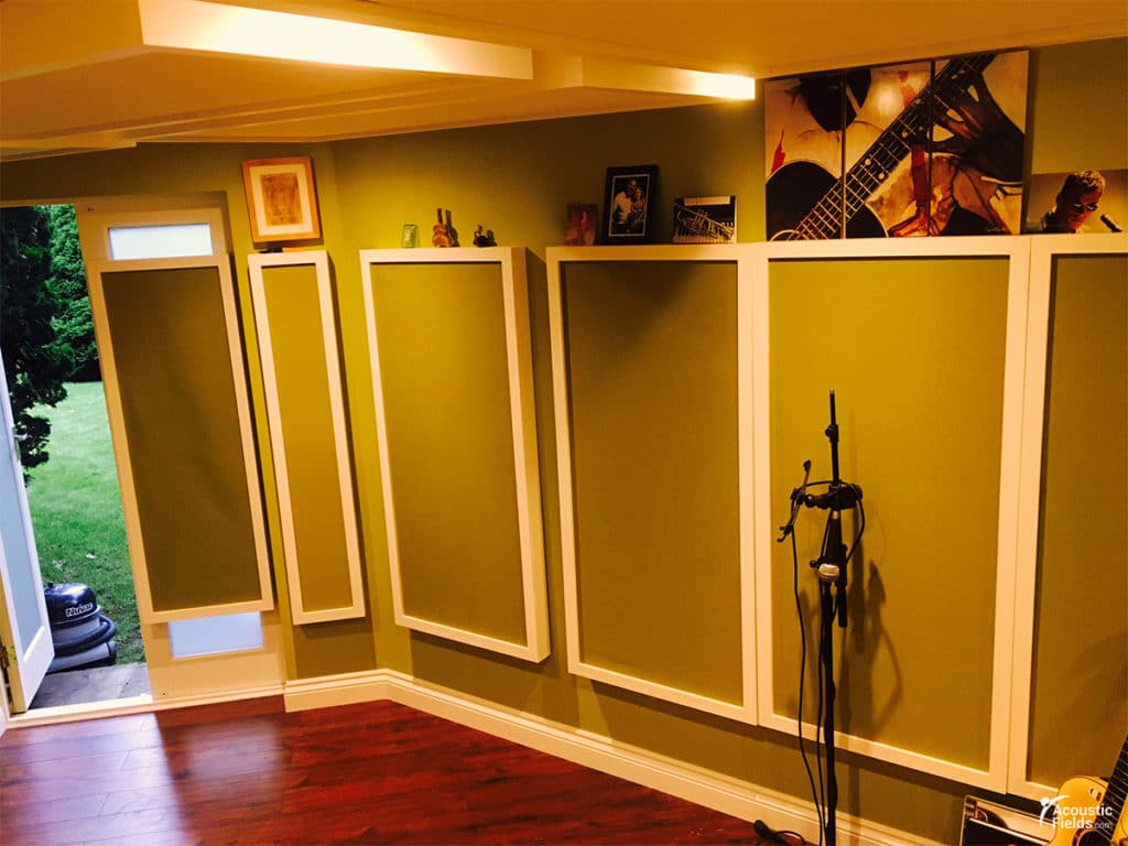 DIY soundproof panel in London studio