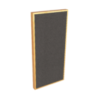 side view of acoustic foam panel