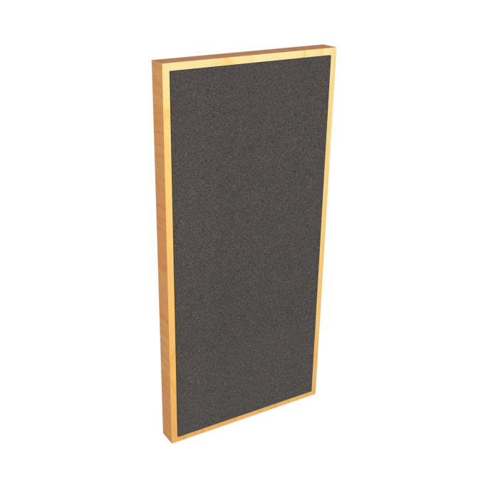 side view of acoustic foam panel