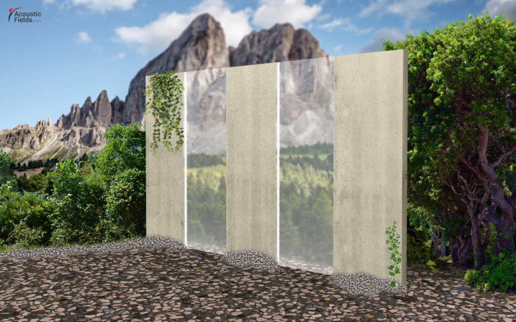 sound barrier wall for garden