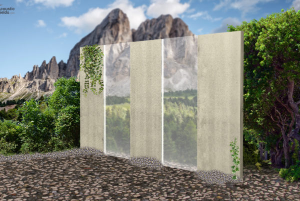 sound barrier wall for garden