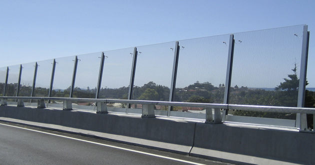 noise barrier glass