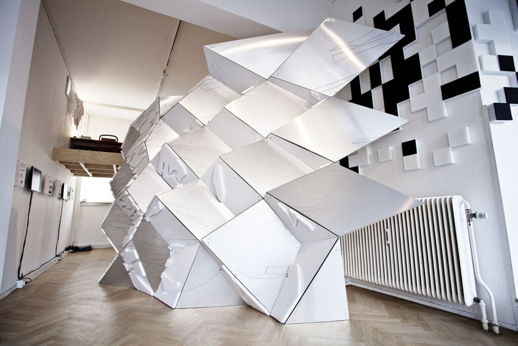 sound absorbing art installation