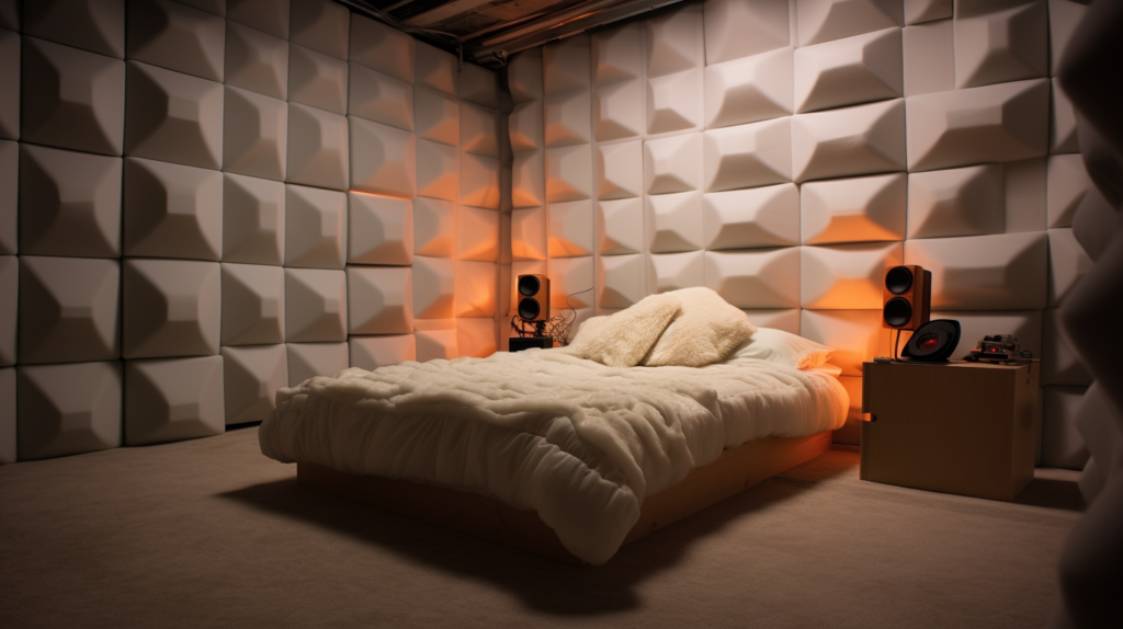 soundproof blanket in bedroom