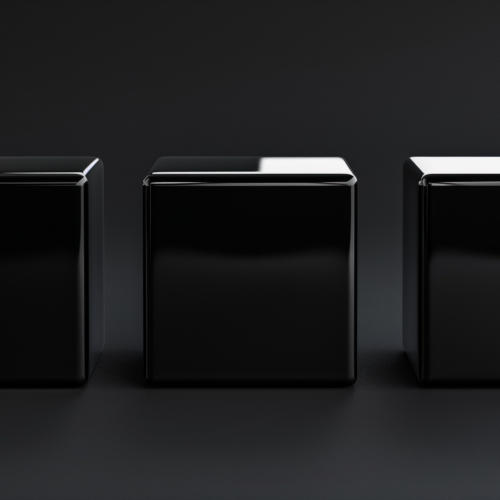 piano cubes black gloss