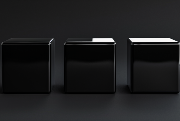 piano cubes black gloss