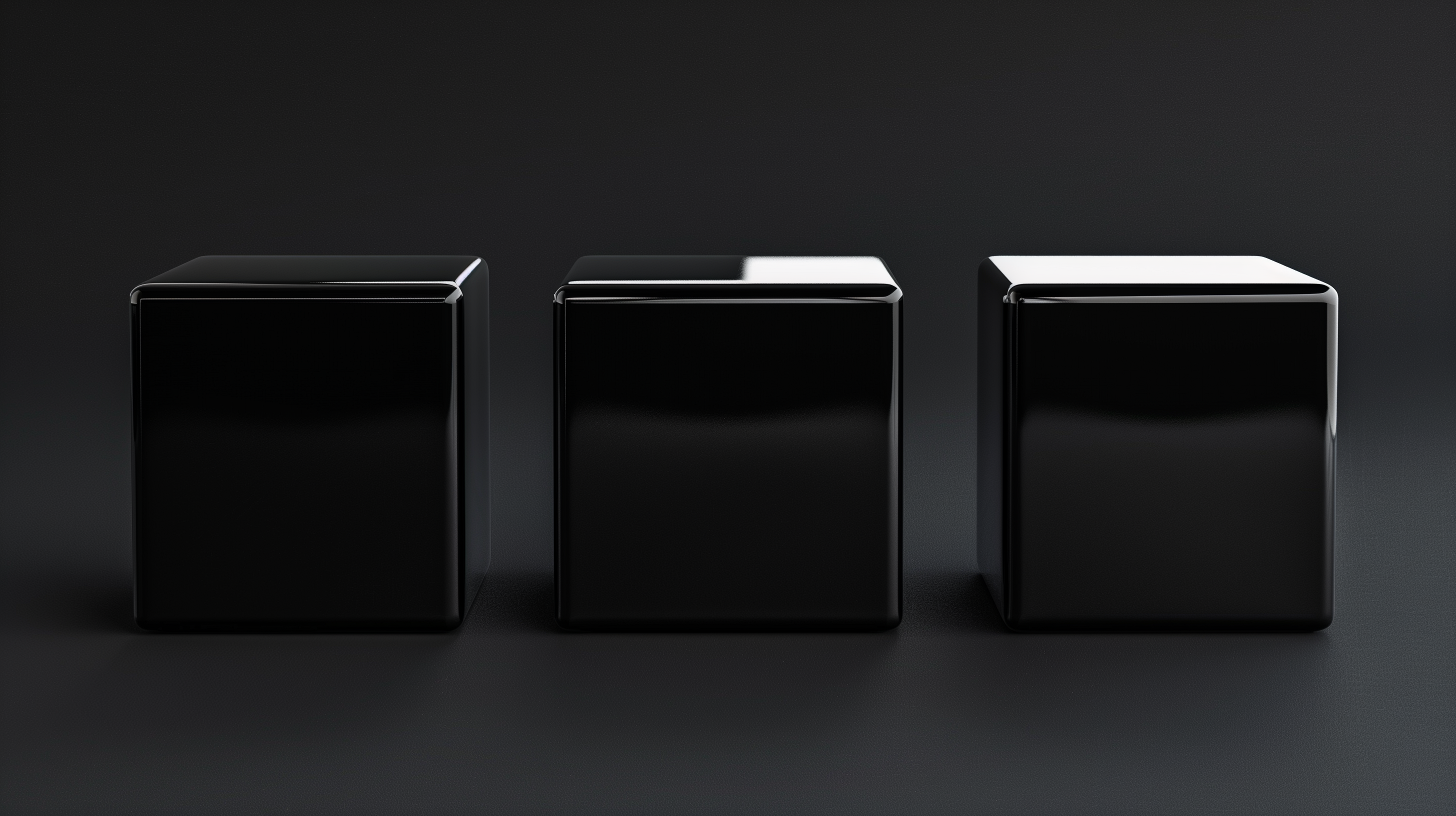 piano cubes black gloss