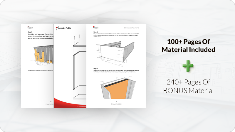 All in One Acoustic Treatment DIY Bundle 13 diy pages